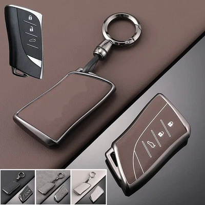 Funda protectora de cuero de aleación para llavero de coche para Lexus ES IS UX LX RC UX LS LC NX RX Foto 1 de 4
