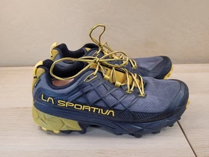 La Sportiva Mens 9 Akyra II GTX Waterproof Hiking Trail Shoes Carbon Gray Yellow - Picture 1 of 9
