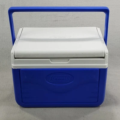 Coleman Klappdeckel 5205 blau 5 Quart persönliche Mini Kühlbox Brotdose Eistruhe USA - Bild 1 von 4