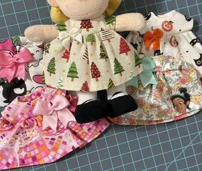 手工娃娃连衣裙服装套装5-6英寸适合毛绒和类似娃娃不包括在内 — 第 1/3 张图片