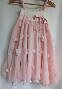 Luna Luna Copenhagen Girls Size 12  Pink & White Tulle Overlay A Line NWT  - Picture 1 of 20