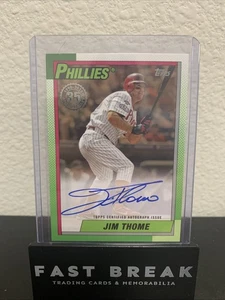 2025 Topps Series 2 Jim Thome #90A-JT 1990 Topps Auto Gold /50 - Picture 1 of 3