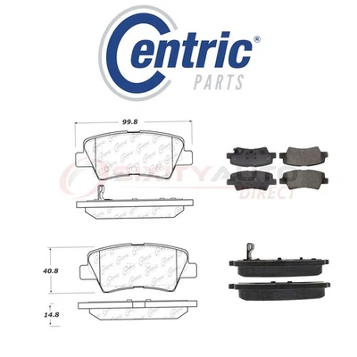 Centric C-TEK Ceramic Disc Brake Pads for 2013-2014 Hyundai Elantra Coupe rw - Imagem 1 de 4