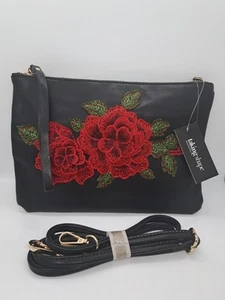 TS Taking Shape NEW Rosie Black Red Bag Clutch Purse, Wrist and Shoulder Strap. - Picture 1 of 6