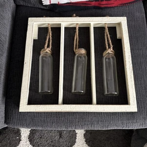 Decorative Rustic Distressed White Frame. Used 17” X 16” - Picture 1 of 2