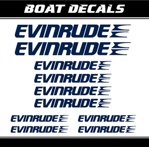 Evinrude Pegatina barco calcomanía motor juego mini lancha motora reemplazo vinilo ORACAL - Imagen 1 de 11