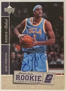 2005/06 UPPER DECK ROOKIE DEBUT DIJON THOMPSON AUTOGRAPH SIGNED ON CARD #129 - Bild 1 von 1