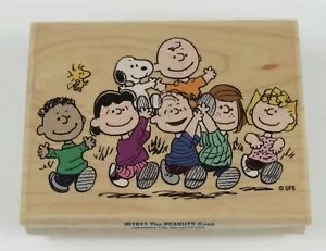Stampabilities The Peanuts Gang Snoopy Charlie Brown JR1011 Rubber Stamp - Picture 1 of 6