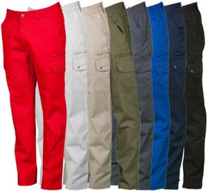 PANTALONE LAVORO MULTISTAGIONE MULTITASCHE COTONE UOMO PAYPER FOREST - Picture 1 of 9