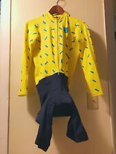 Tenspeed Hero Cycling Yellow Sprinkles LTD edition Skin-suit, Size Medium
