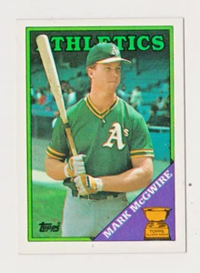 1988 Topps Baseball Mark McGwire #580 All Star Rookie Nm/Mt Centered Free Ship - Picture 1 of 2