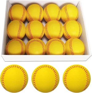 Soft Baseballs, Foam Training Baseball 12 Pack for Kids Regulation Size Foam Bas - Picture 1 of 12