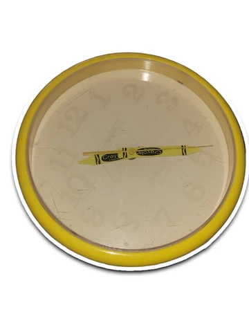 Vintage Crayola Crayons Yellow Clock Binney Smith Armitron Classroom School Cover