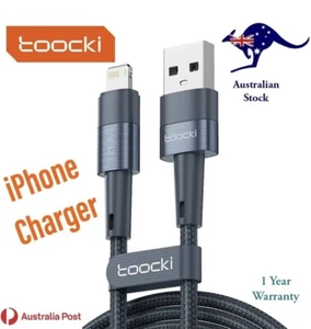 Braided USB Charger Phone Cable Data Cord For iPhone 14 13 12 11 Pro Max XR iPad - Photo 1 sur 9