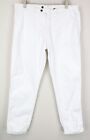 SUITSUPPLY Men Trousers ~UK42 White Slim Cut Chino Stretch Classic Cotton Blend
