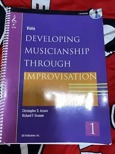 Developing Musicianship Through Improvisation Violin 1 Azzara Grunow With CDs - Picture 1 of 3