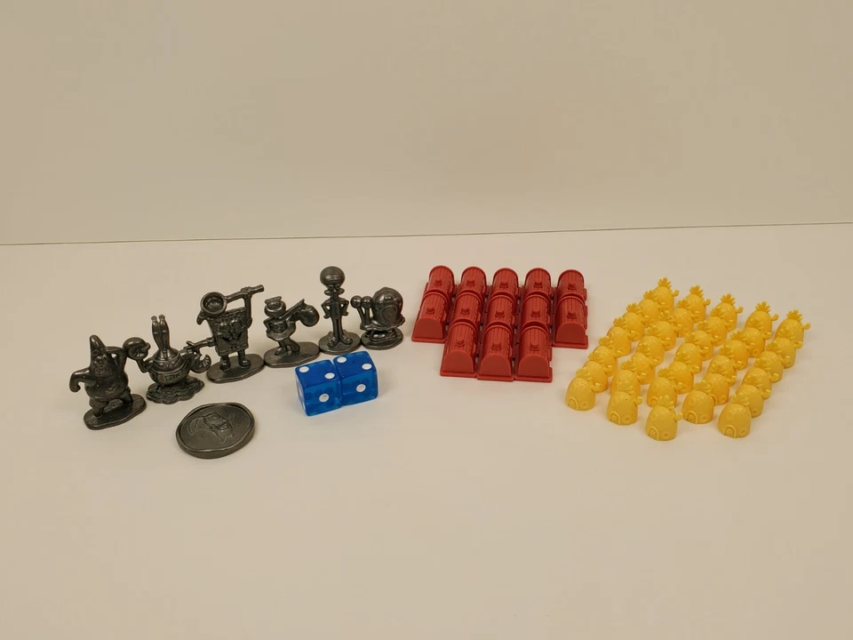 Bob Esponja Monopólio Peças de Jogo de Tabuleiro Peças de Reposição Tokens 1.5" 2005 - Imagem 1 de 1