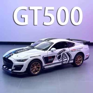 1:32 Mustang Shelby GT500 Miniature Car Model Toys Alloy Diecast Sound Light Toy - Picture 1 of 10