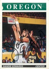 1996-97 Oregon Basketball #20 Sandie Edwards Auto