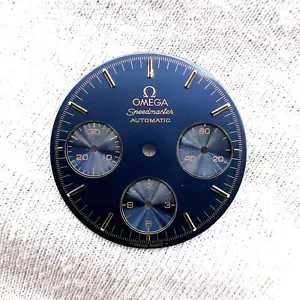 Quadrante Omega Speedmaster Reduced 175.0033 Blu ORO 18KT Automatic vintage - Foto 1 di 10