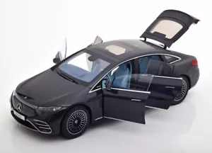 NZG 2022 Mercedes Benz AMG Line EQS V297 Antracite metallic Dealer Ed 1/18 New! - Picture 1 of 4