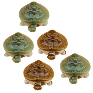 5 Pcs Schildkröten-Aquarium Plüsch Schildkröten-Rasenverzierungen - Bild 1 von 11