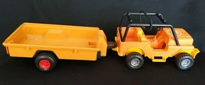 Vint 70's Fisher Price Adventure People Northwoods Trail JEEP & Safari TRAILER - Picture 1 of 12