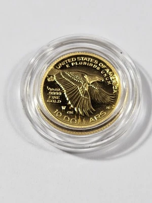 Moneda de 10 dólares American Liberty 2018 W 1/10 OZ oro prueba alto relieve gema + caja y certificado de autenticidad Foto 1 de 4