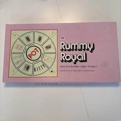 Vintage 1976 Whitman Rummy Royal Vinyl Game Board With Pink Box  - Image 1 of 4
