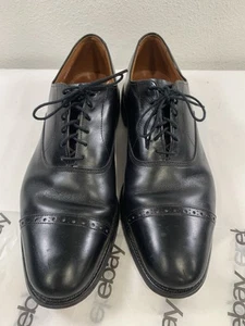 Vintage Allen Edmonds Fifth Avenue 5705 schwarze Oxford-Schnürschuhe mit Kappe 9,5B - Bild 1 von 23