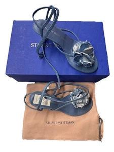 Sandalias Stuart Weitzman Belice 50 Vintage Denim Talla 6 B Mujer $495 - Imagen 1 de 6