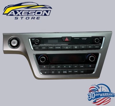 Оригинальная панель переключателя климат-стопа запуска радио центральной приборной панели Hyundai Sonata 2016 2017 годов выпуска - Изображение 1 из 4