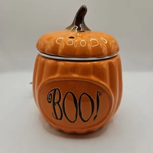 Pumpkin BOO! Orange Ceramic Wax Warmer Autumn Halloween Decor 6" Plug-In Gift - Picture 1 of 18