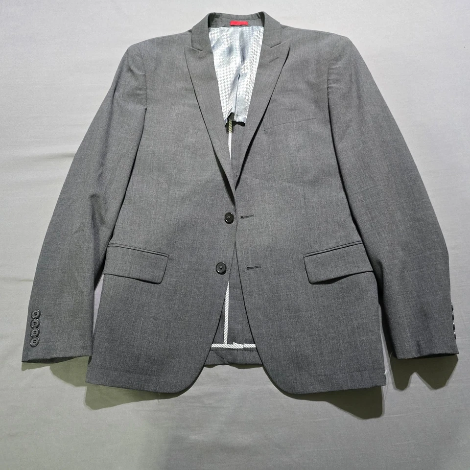 Blazer John Varvatos Para Hombres 40R Gris Mezcla de Lana Traje Chaqueta Abrigo Deportivo Foto 1 de 4