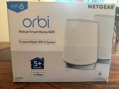 NETGEAR Orbi AX4200 5G Wi-Fi 6 Router (RBK752) Tri-band - Image 1 of 4