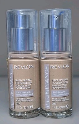 (2x) REVLON Illuminance Skin Caring Liquid Foundation 1 fl oz/ea, 217 Beige - Image 1 of 4