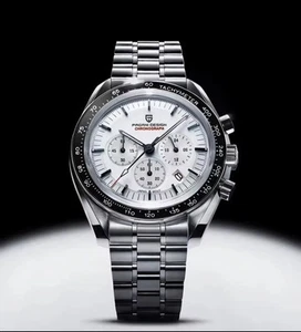 Pagani Design 2024 WHITE V5 PD1701 Chronograph AR Sapphire 100M Waterproof - Bild 1 von 6