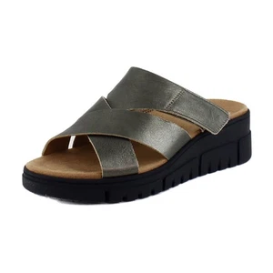Vionic Uptown Sunset Womens Sandals Gunmetal Leather - Picture 1 of 8