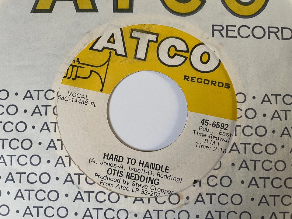 Otis Redding: 1968 US ATCO Records 45: Hard To Handle / Amen _NM - Image 1 of 2