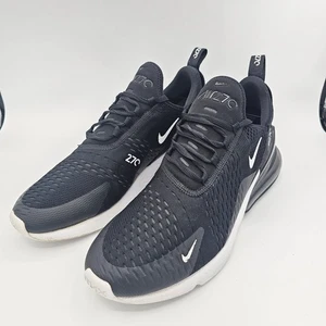 Nike Air Max 270 Mens Size 10 Black White Athletic Running Shoes Sneakers - Picture 1 of 10