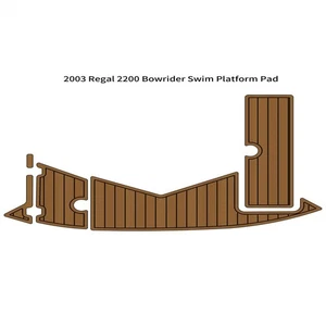 2003 Regal 2200 Bowrider Swim Platform Pad Boat EVA Foam Teak Deck Floor Mat - Picture 1 of 19