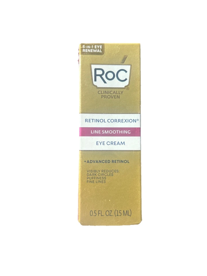 RoC Retinol Correxion Line Smoothing Eye Cream ~ 0.5 fl oz / 15 ml ~ New In Box - Image 1 of 1