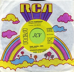 KEITH HAMPSHIRE Sing Angel Sing / Ebenezer ROCK 45 RPM RECORD - Picture 1 of 2