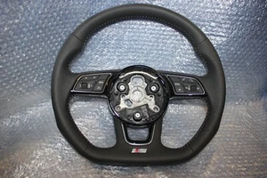 LENKRAD AUDI A4 A5 8W A3 8V Q2 F5 B9 Q3 8U S3 S4 RS3 RS4 RS5 DSG ABGEFLACHT E158 - Bild 1 von 18