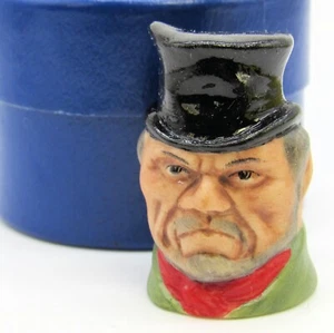 Vintage Hand Painted Ceramic Thimble By Harmer Staffordshire Bill Sykes - Picture 1 of 7
