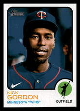 2022 Topps Heritage Nick Gordon  #599 Minnesota Twins Centered Mint