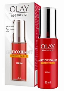 Olay Regenerist Smoother & Healthier Skin Antioxidant Vitamin B3 C E Serum 30 ml - Picture 1 of 12