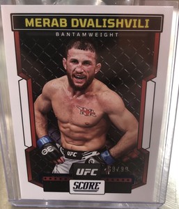 2023 PANINI CHRONICLES SCORE UFC MERAB DVALISHVILI BLUE /99 AS3