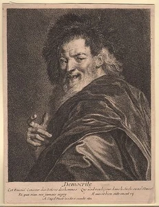Demokrit - Democrite - Demokritus Kupferstich von Coypel 1692 Original - Picture 1 of 1