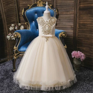 Little Girls Birthday Party Long Dress Wedding Bridesmaid Dresses Christening - Picture 1 of 39